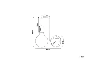 Savenay Vägglampa E27 - Guld - Products - Belysning - Lampor & belysning inomhus - Sovrumslampa - Sänglampa - Sänglampa vägg