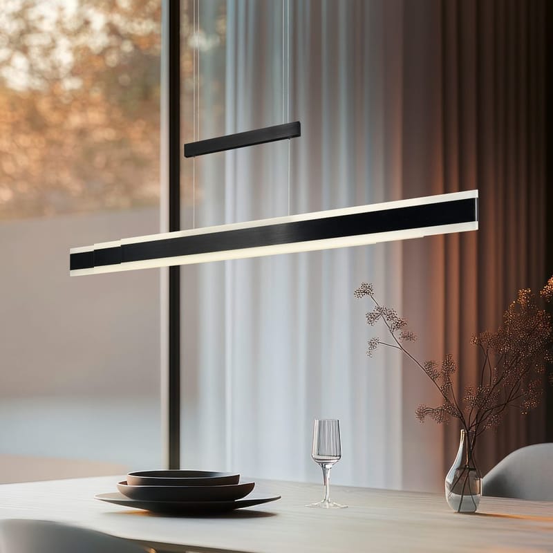 Pendel TRIO Arcola - 150 cm, Mattsvart - Products - Belysning - Lampor & belysning inomhus - Taklampa & takbelysning - Kökslampa & taklampa kök