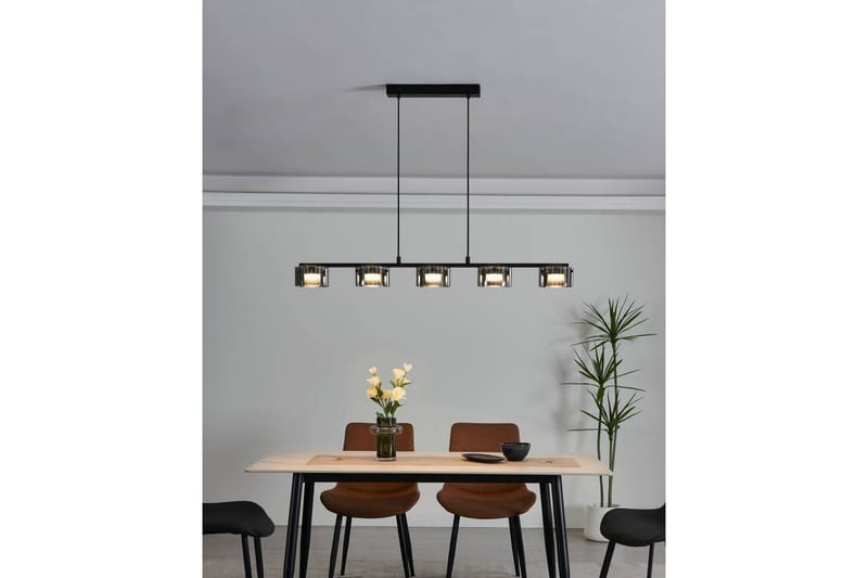 Takpendel Eglo Copillos Svart/Transparent med 5 Lampor - Products - Belysning - Lampor & belysning inomhus - Taklampa & takbelysning - Pendellampa & hänglampa