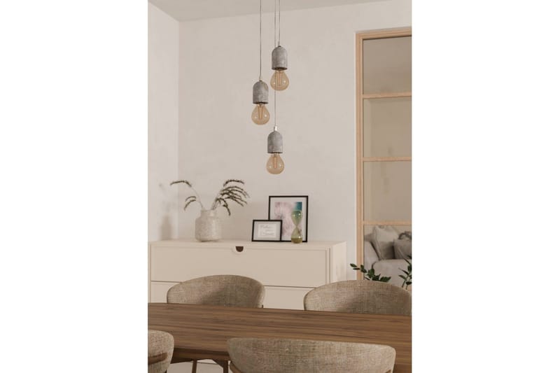 Takpendel Eglo Silvares med 3 Lampor - Grå - Products - Belysning - Lampor & belysning inomhus - Taklampa & takbelysning - Pendellampa & hänglampa