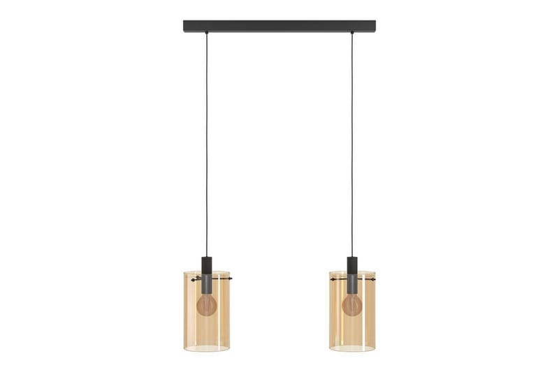 Takpendel Eglo Polverara Svart/Amber 2 Lampor - 2 Lampor - Products - Belysning - Lampor & belysning inomhus - Taklampa & takbelysning - Pendellampa & hänglampa