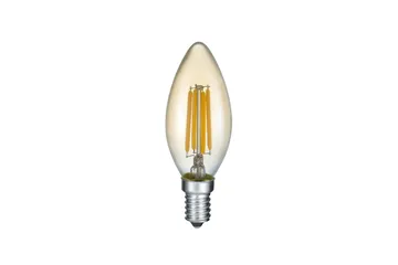 LK LED E14 filament kron 4W 400lm 2700K brun 3-steg - Brun - Products - Belysning - Glödlampor & ljuskällor - LED belysning - LED lampa - Kronljuslampa