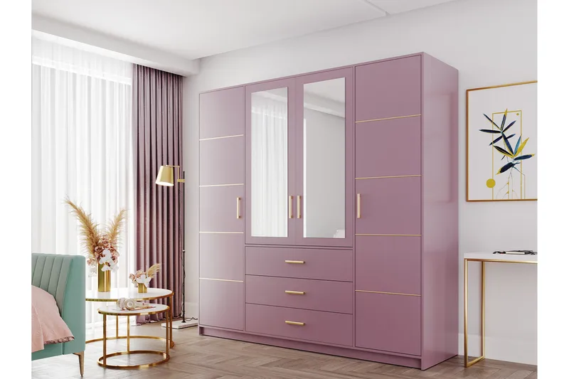 Escaldes Garderob 196 cm - Grön - Products - Förvaring - Garderober & garderobssystem