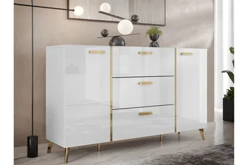 Akihiko Byrå 154 cm - Vit - Products - Förvaring - Förvaringsmöbler - Byrå