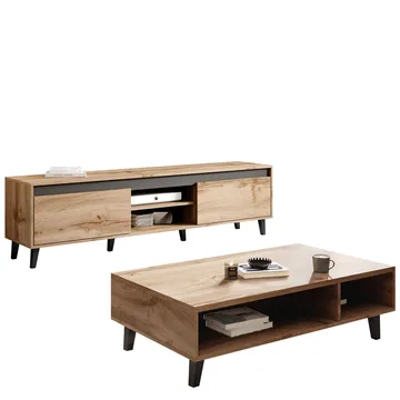 Amshyttan Möbelset För Vardagsrum - Brun/Svart - Products - Förvaring - Förvaringsmöbler - Möbelset för vardagsrum