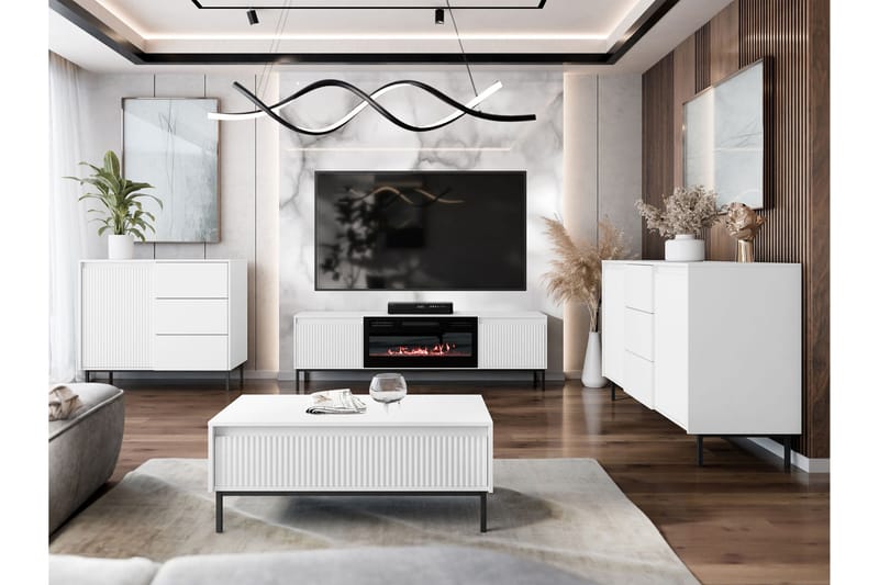 Bjurholm Möbelset För Vardagsrum - Vit - Products - Förvaring - Förvaringsmöbler - Möbelset för vardagsrum