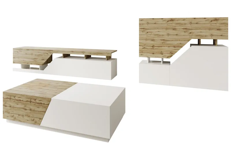 Ceelias Möbelset För Vardagsrum, Vit