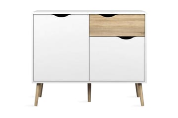 Delta Skänk 99 cm - Vit/Ek - Products - Förvaring - Förvaringsmöbler - Sideboard & skänk