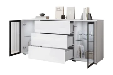Gamal Skänk 150x40 cm - Svart - Products - Förvaring - Förvaringsmöbler - Sideboard & skänk