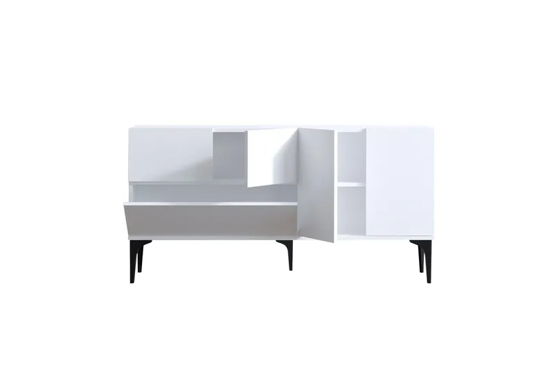 Glise Konsollbord 150 cm - Svart/Vit - Products - Förvaring - Förvaringsmöbler - Sideboard & skänk