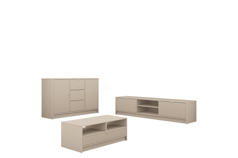 Kintore Möbelset För Vardagsrum, Beige