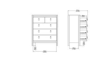 Vallvidera Byrå 82,3 cm - Svart - Products - Förvaring - Förvaringsmöbler - Byrå