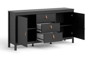 Vallvidera Sideboard 38x151 cm - Svart/Natur - Products - Förvaring - Förvaringsmöbler - Sideboard & skänk