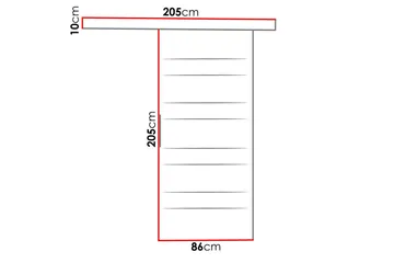Skjutdörr MARTI - Svart/Vit - Products - Förvaring - Garderober & garderobssystem - Garderobsdörr - Skjutdörr garderob & walk-in closet