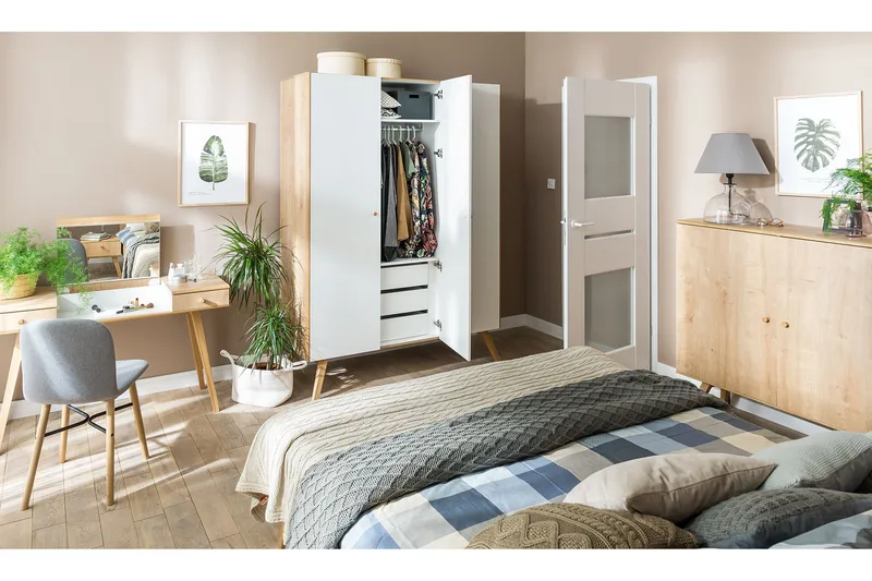 Nature Garderob Vit/Natur - VOX - Products - Förvaring - Garderober & garderobssystem - Garderobsskåp