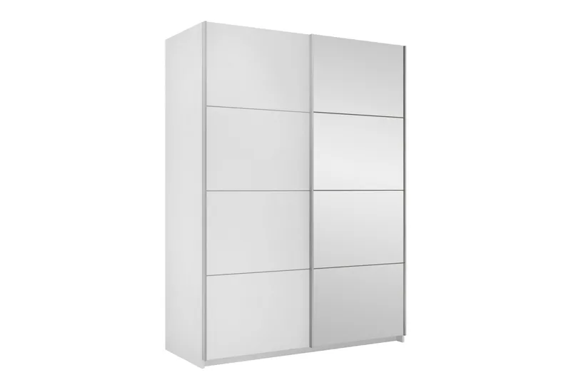 Haparanda Garderob med Spegel 150 cm, Vit