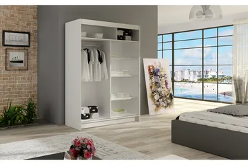 Miami Garderob 120x58x200 cm - Beige - Products - Förvaring - Garderober & garderobssystem