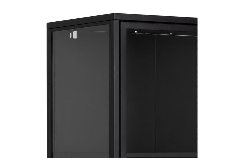 Crabtree Vitrinskåp 40 cm djup 80 cm bred 180 cm hög Metall Glas - Svart - Products - Förvaring - Skåp - Vitrinskåp