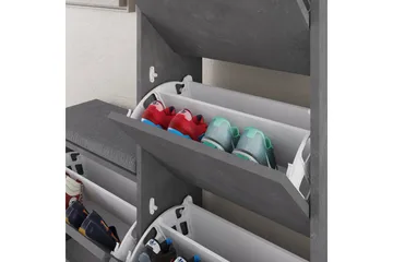 Dude Skoskåp 105 cm - Grå - Products - Förvaring - Skåp - Förvaringsskåp