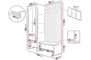 Dunvegan Highboard White - Products - Förvaring - Skåp - Förvaringsskåp