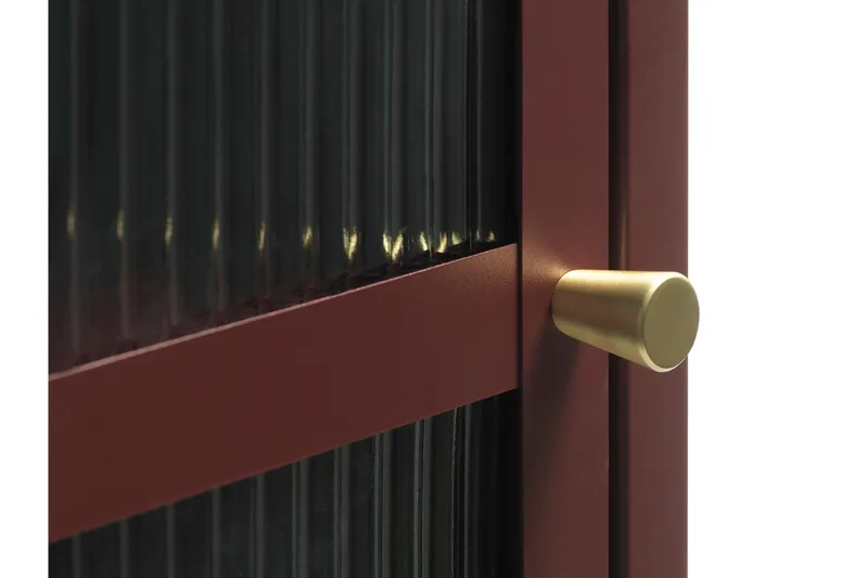 Lazarus Vitrinskåp 40,3 cm djup 58 cm bred 160 cm hög Trä - Röd - Products - Förvaring - Skåp - Vitrinskåp