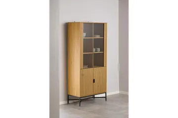 Minu Vitrinskåp 80x180 cm - Natur - Products - Förvaring - Skåp - Vitrinskåp