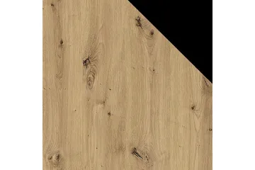 Quant Vitrinskåp 41 cm djup 76 cm bred 195 cm hög Trä - Ek/Svart - Products - Förvaring - Skåp - Vitrinskåp