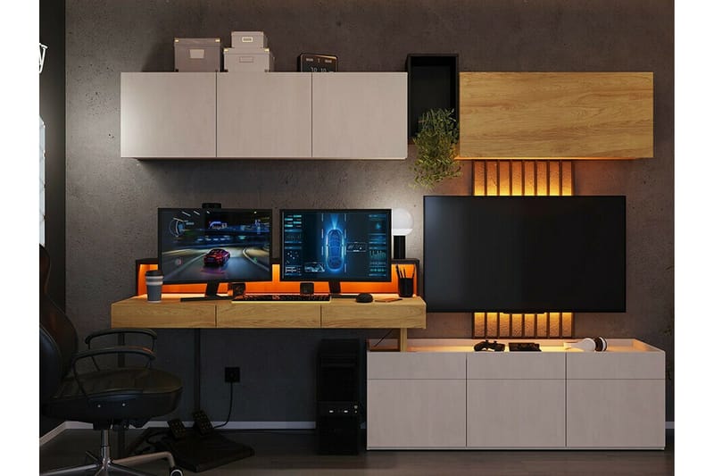 Rathmore Highboard Ljusgrå - Products - Förvaring - Skåp - Förvaringsskåp