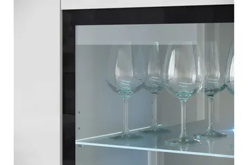 Sherie Vitrinskåp 120x104 cm - Svart - Products - Förvaring - Skåp - Vitrinskåp