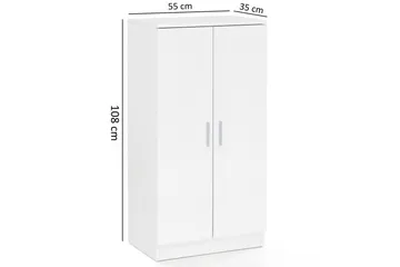 Skoskåp Wohnling Folierad spånskiva 7 fack hallmöbler - Products - Förvaring - Skåp - Förvaringsskåp