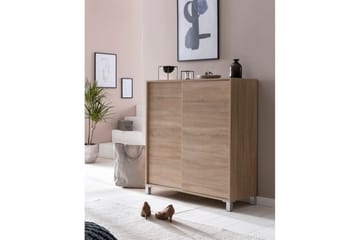 Skoskåp Wohnling melaminbelagd MDF, skjutdörrar, för 20 par Sonoma - Sonoma - Products - Förvaring - Skåp - Förvaringsskåp