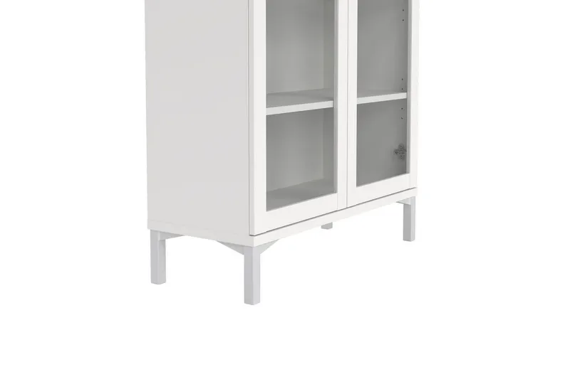 Valnorin Vitrinskåp 89x203 cm - Vit - Products - Förvaring - Skåp - Vitrinskåp