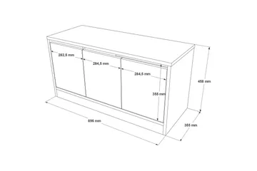 Andifli Skoskåp 89,6x45,8 cm - Brun - Products - Förvaring - Skoförvaring - Skobänk & skohylla med bänk