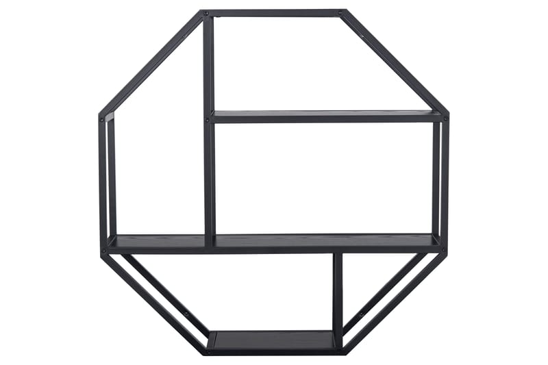 Hasslevik Vägghylla 77x20 cm 4 Hyllor - Svart/Matt Svart - Products - Förvaring - Småförvaring - Väggförvaring