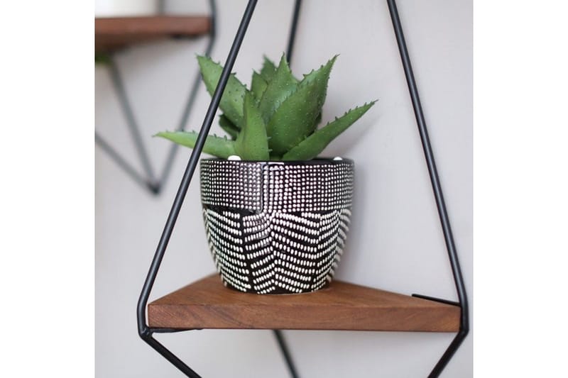 Pukkuri Pappershållare med Hylla 23 cm - Brun/Svart - Products - Förvaring - Småförvaring - Väggförvaring