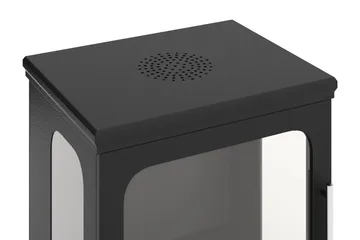 Corbo Liten Fristående Rektangulär Etanolkamin 59x35x45 cm i Stål och Glas - Svart - Products - Inredning - Kaminer - Kamin utan skorsten - Etanolkamin