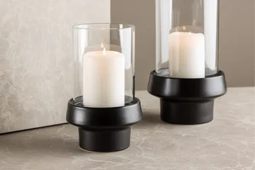 Davida Ljuslykta 13x20 cm - Svart - Products - Inredning - Ljus & dofter - Ljusstakar & ljuslyktor