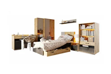 Rathmore Möbelset För Barnrum - Svart - Products - Möbler - Barnmöbler - Barnmöbelset