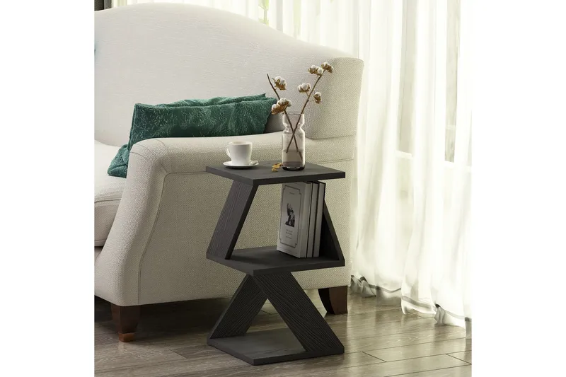 Albeni Sidobord 29,6 cm - Svart/Natur - Products - Möbler - Bord & matgrupp - Avlastningsbord & sidobord - Brickbord & småbord