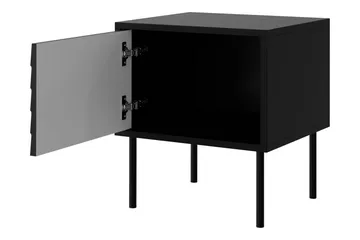 Belonger Sängbord 45 cm - Svart/Valnöt - Products - Möbler - Bord & matgrupp - Avlastningsbord & sidobord - Sängbord & nattduksbord