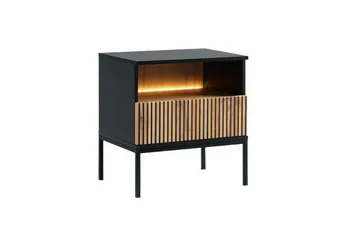 Klinkerville Sängbord 54 cm - Svart - Products - Möbler - Bord & matgrupp - Avlastningsbord & sidobord - Sängbord & nattduksbord