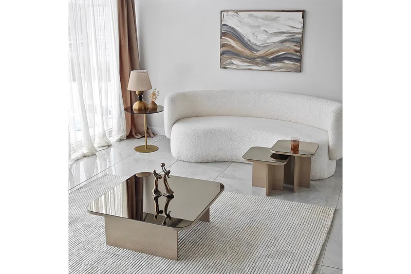 Moosonee Soffbord 80 cm - Beige - Products - Möbler - Bord & matgrupp - Avlastningsbord & sidobord - Satsbord