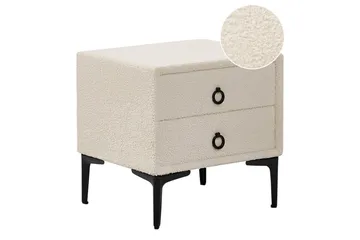 Sängbord Sezanne Vit, Svart - Vit, Svart - Products - Möbler - Bord & matgrupp - Avlastningsbord & sidobord - Sängbord & nattduksbord