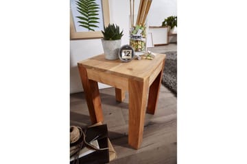 Sido bord Wohnling massivt trä 35x35cm med träben, lantlig stil Akacia - Akacia - Products - Möbler - Bord & matgrupp - Avlastningsbord & sidobord - Brickbord & småbord