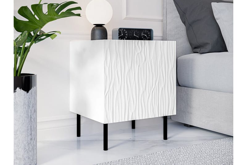 Strontian Sängbord 44 cm Scandinavian Choice White - Products - Möbler - Bord & matgrupp - Avlastningsbord & sidobord - Sängbord & nattduksbord
