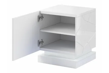 Strontian Sängbord 46 cm Scandinavian Choice White - Products - Möbler - Bord & matgrupp - Avlastningsbord & sidobord - Sängbord & nattduksbord