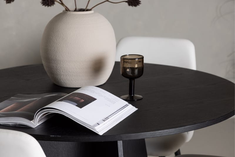 Bootcut Matgrupp 110 cm Rund med 4 Night stolar - Svart - Products - Möbler - Bord & matgrupp - Matgrupp