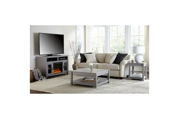 Carver Soffbord 90 cm Grå - Dorel Home - Products - Möbler - Bord & matgrupp - Soffbord