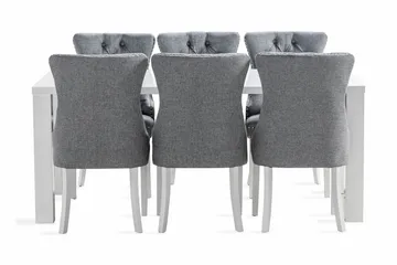 Cibus Matgrupp 180 cm inkl 6 Bergviken Stolar - Vit - Products - Möbler - Bord & matgrupp - Matgrupp