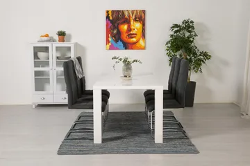 Cibus Matgrupp 180 cm med 6 Cibus Stol - Vit/Mörkgrå - Products - Möbler - Bord & matgrupp - Matgrupp